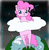 Size: 585x597 | Tagged: safe, artist:bunnycat, pinkie pie, earth pony, pony, g4, 30 minute art challenge, female, giant pony, giantess, long pony, macro, pony bigger than a planet, solo, space, tall