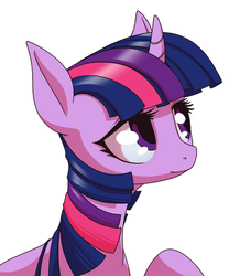 Size: 500x600 | Tagged: safe, artist:stoic5, twilight sparkle, pony, unicorn, g4, female, mare, portrait, simple background, smiling, solo, white background