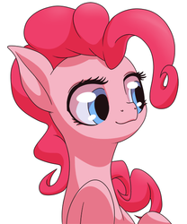 Size: 500x600 | Tagged: safe, artist:stoic5, pinkie pie, earth pony, pony, g4, cute, diapinkes, female, mare, portrait, simple background, solo, white background