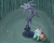 Size: 1500x1200 | Tagged: safe, artist:xilenobody143, discord, princess celestia, fanfic:kingdom hearts of harmony, g4, crossover, disney, high angle, kingdom hearts, kingdom hearts of harmony, ponified, sora, statue