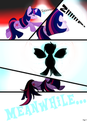 Size: 758x1053 | Tagged: safe, artist:wolfavenge, twilight sparkle, pony, unicorn, g4, blast, comic, female, mare