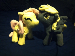 Size: 2592x1936 | Tagged: safe, artist:ponkee, derpy hooves, fluttershy, pegasus, pony, g4, female, irl, mare, photo, plushie