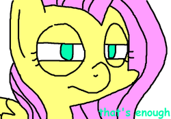 Size: 500x348 | Tagged: safe, artist:tez, fluttershy, g4, unamused