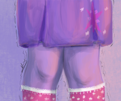 Size: 500x417 | Tagged: safe, artist:nopinopa, twilight sparkle, equestria girls, g4, close-up, clothes, cutie mark on clothes, female, knee, legs, pictures of legs, shivering, skirt, socks, solo