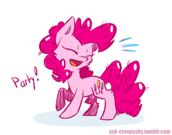 Size: 500x391 | Tagged: safe, artist:suplolnope, pinkie pie, g4, animated, eyes closed, female, frame by frame, solo