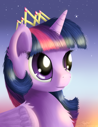 Size: 1280x1656 | Tagged: safe, artist:niegelvonwolf, twilight sparkle, alicorn, pony, g4, female, mare, new crown, solo, twilight sparkle (alicorn)