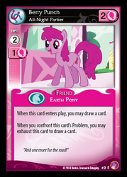 Size: 341x476 | Tagged: safe, enterplay, berry punch, berryshine, g4, my little pony collectible card game, rock n rave, ccg, female, solo
