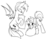 Size: 1213x937 | Tagged: safe, artist:stoic5, oc, oc only, oc:nightlight (bat pony), oc:rosewood, bat pony, pony, monochrome