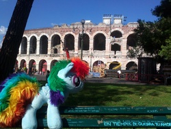 Size: 2592x1944 | Tagged: safe, rainbow dash, g4, italy, ponies around the world, verona