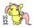 Size: 416x351 | Tagged: safe, artist:king-kakapo, angel bunny, fluttershy, pegasus, pony, g4, 1000 hours in ms paint, ms paint, stylistic suck