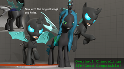 Size: 2560x1440 | Tagged: safe, artist:legoguy9875, queen chrysalis, changeling, g4, 3d, download at source, gmod, source filmmaker, source filmmaker resource, stage.bsp