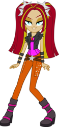 Size: 1629x3496 | Tagged: safe, aria blaze, sunset shimmer, equestria girls, g4, my little pony equestria girls: rainbow rocks, clothes swap, female, gem, palette swap, simple background, siren gem, solo, transparent background, vector