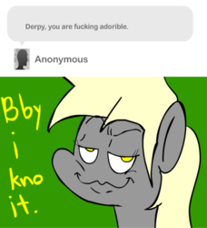 Size: 500x549 | Tagged: safe, artist:tooneyd, derpy hooves, pegasus, pony, ask ditzy doo, g4, ask, female, mare, tumblr