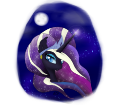 Size: 1500x1290 | Tagged: safe, artist:goforgold, nightmare rarity, g4, crown, earring, female, moon, night, solo, tiara