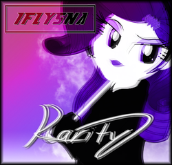 Size: 475x455 | Tagged: safe, artist:iflysna94, rarity, equestria girls, g4, album cover, female, solo