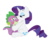 Size: 3349x2790 | Tagged: safe, artist:pia-sama, artist:tyler611, rarity, spike, dragon, pony, unicorn, g4, duo, female, high res, kiss mark, lipstick, male, mare, ship:sparity, shipping, simple background, straight, transparent background