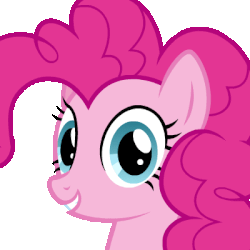 Size: 400x400 | Tagged: safe, artist:puetsua, pinkie pie, g4, animated, cute, dancing, diapinkes, female, grin, headbang, headbob, looking at you, smiling, solo