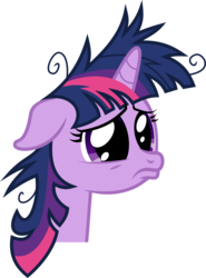 Size: 5000x6772 | Tagged: safe, artist:sir-teutonic-knight, twilight sparkle, g4, lesson zero, absurd resolution, female, messy mane, simple background, solo, transparent background, vector