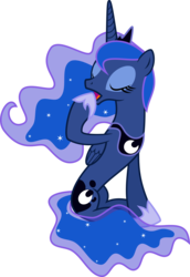 Size: 4803x7000 | Tagged: safe, artist:sir-teutonic-knight, princess luna, alicorn, pony, g4, absurd resolution, female, mare, simple background, sitting, solo, transparent background, vector, yawn