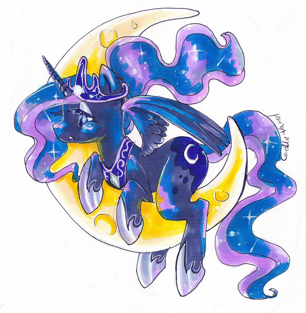 #686204 - Safe, Artist:corelle-vairel, Princess Luna, G4, Crescent Moon 