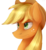 Size: 2968x3223 | Tagged: safe, artist:unilx, applejack, g4, female, high res, simple background, solo