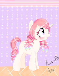 Size: 1400x1800 | Tagged: safe, artist:ariianna98, oc, oc only, pony, unicorn, solo