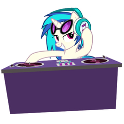 Size: 600x600 | Tagged: safe, dj pon-3, vinyl scratch, g4, official, album, cover, dj pon-3: mlp remixed, turntable