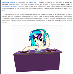 Size: 845x855 | Tagged: safe, dj pon-3, vinyl scratch, equestria daily, g4, official, hasbro, text