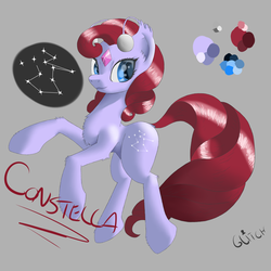 Size: 3200x3200 | Tagged: safe, artist:glitch, oc, oc only, oc:constella, high res, space pony, voridian