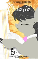 Size: 522x800 | Tagged: safe, artist:spainfischer, octavia melody, earth pony, pony, g4, cello, female, musical instrument, poster, solo