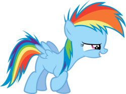 Size: 7000x5245 | Tagged: safe, artist:sir-teutonic-knight, rainbow dash, g4, absurd resolution, female, filly, filly rainbow dash, simple background, solo, transparent background, vector, younger