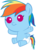 Size: 5000x6879 | Tagged: dead source, safe, artist:sir-teutonic-knight, rainbow dash, pegasus, pony, g4, absurd resolution, baby, baby dash, baby pony, cute, dashabetes, diaper, female, foal, simple background, solo, transparent background, vector