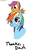 Size: 654x1000 | Tagged: safe, artist:microgrid, rainbow dash, scootaloo, g4