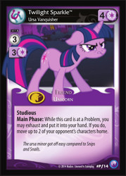 Size: 248x346 | Tagged: safe, enterplay, twilight sparkle, canterlot nights, g4, my little pony collectible card game, card, ccg