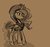 Size: 1280x1209 | Tagged: safe, artist:jankrys00, princess luna, alicorn, pony, lunadoodle, g4, cloak, clothes, female, monochrome, solo