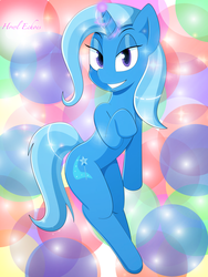 Size: 1024x1365 | Tagged: safe, artist:howl echoes, trixie, pony, unicorn, g4, female, mare, smiling, solo
