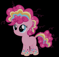 Size: 1287x1244 | Tagged: safe, pinkie pie, g4, cute, female, filly, rainbow power, solo