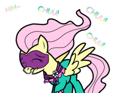 Size: 2048x1536 | Tagged: safe, artist:proponypal, fluttershy, saddle rager, g4, power ponies (episode), female, nostril flare, power ponies, simple background, sneezing, sneezing fetish, solo, spray, transparent background