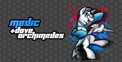 Size: 1024x526 | Tagged: safe, artist:crystalchan2d, artist:dave archimedes, pony, fighting is magic, crossover, medic, medic (tf2), ponified, solo, style emulation, team fortress 2