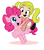 Size: 800x900 | Tagged: safe, artist:ian samson, pinkie pie, earth pony, human, pony, g4, humans riding ponies, lilly (the wotch), looking at each other, open mouth, riding, simple background, smiling, the wotch, underhoof, walking, white background