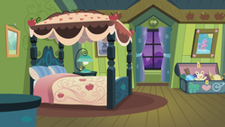 Size: 5333x3000 | Tagged: safe, artist:boneswolbach, apple bloom, g4, .ai available, background, bed, bedroom, interior, vector