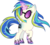 Size: 6500x5907 | Tagged: safe, artist:theshadowstone, dj pon-3, vinyl scratch, pony, unicorn, g4, absurd resolution, cutie mark, female, glowing horn, hooves, horn, magic, mare, rainbow power, rainbow power-ified, simple background, smiling, solo, sunglasses, transparent background, vector