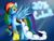 Size: 1600x1200 | Tagged: safe, artist:aquadango, rainbow dash, g4, clothes, dress, female, gala dress, solo