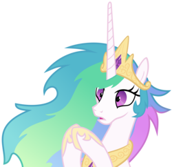Size: 6000x5800 | Tagged: safe, artist:magister39, princess celestia, pony, g4, absurd resolution, female, frown, insanity, mare, messy mane, open mouth, simple background, snaplestia, solo, transparent background, vector, wide eyes