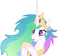 Size: 6000x5800 | Tagged: safe, artist:magister39, princess celestia, alicorn, pony, g4, absurd resolution, female, frown, insanity, mare, messy mane, open mouth, simple background, snaplestia, solo, transparent background, vector, wide eyes