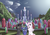 Size: 2600x1800 | Tagged: safe, artist:novaquinmat, king sombra, princess celestia, princess luna, alicorn, pony, unicorn, ask crystal crusaders, g4, cloud, colt, colt sombra, crystal, crystal empire, day, fall of an empire, filly, male, mountain, pointing, trio, tumblr