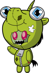 Size: 1121x1668 | Tagged: safe, artist:j5a4, clothes, costume, invader zim, pony costume, solo