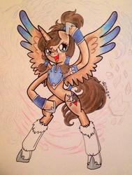 Size: 773x1024 | Tagged: safe, alicorn, pony, korra, ponified, solo, the legend of korra, traditional art, yin-yang