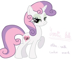 Size: 1362x1118 | Tagged: safe, artist:yummiestseven65, sweetie belle, g4, female, older, solo