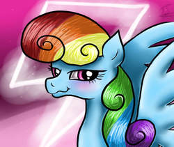 Size: 640x540 | Tagged: safe, artist:yummiestseven65, rainbow dash, g4, alternate hairstyle, female, solo